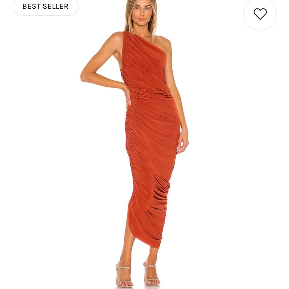 Norma Kamali Diana Gown in Cinnamon